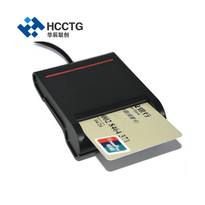 HCCTG Lecteur de carte à puce à contact EMV L1 USB ISO7816 DCR30