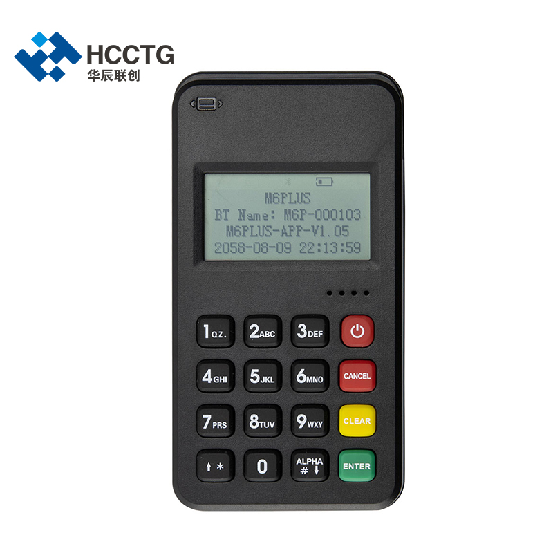 EMV L1&L2 MSR+Contact+Lecteur de carte sans contact MPOS M6 PLUS