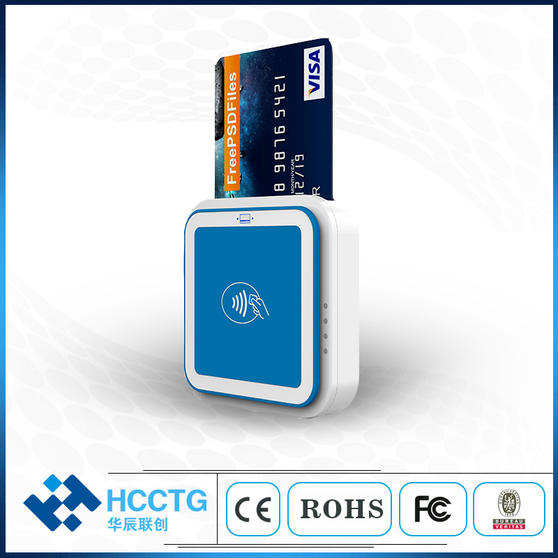 Lecteur de carte magnétique HCC Bluetooth IC&NFC MPOS pour Android/IOS I9