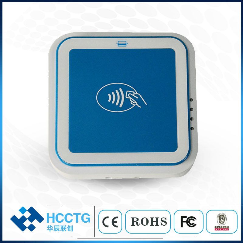 Lecteur de carte magnétique HCC Bluetooth IC&NFC MPOS pour Android/IOS I9