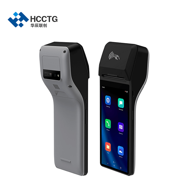 HCCTG Machine de point de vente portable Android 10.0 GMS 6 pouces NFC avec imprimante thermique 58 mm Z300