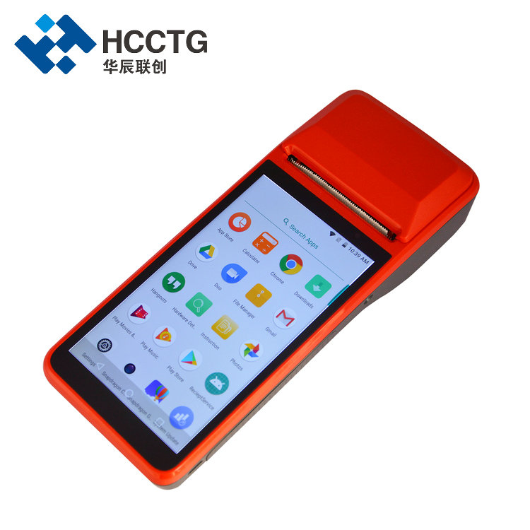 HCCTG Puissant terminal de point de vente GPS 4G Android 7.1 avec imprimante thermique R330 de 58 mm