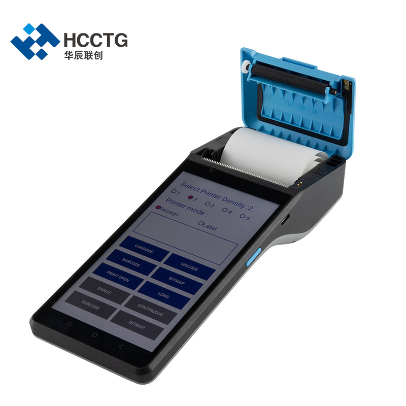 HCCTG Machine de point de vente portable GPS Android 10.0 avec lecteur de carte NFC Z300