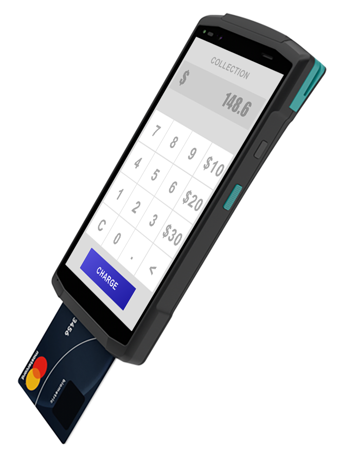 Terminal intelligent de position de paiement mobile d'EMV 4G Bluetooth de 5,7 pouces HCC-CS20