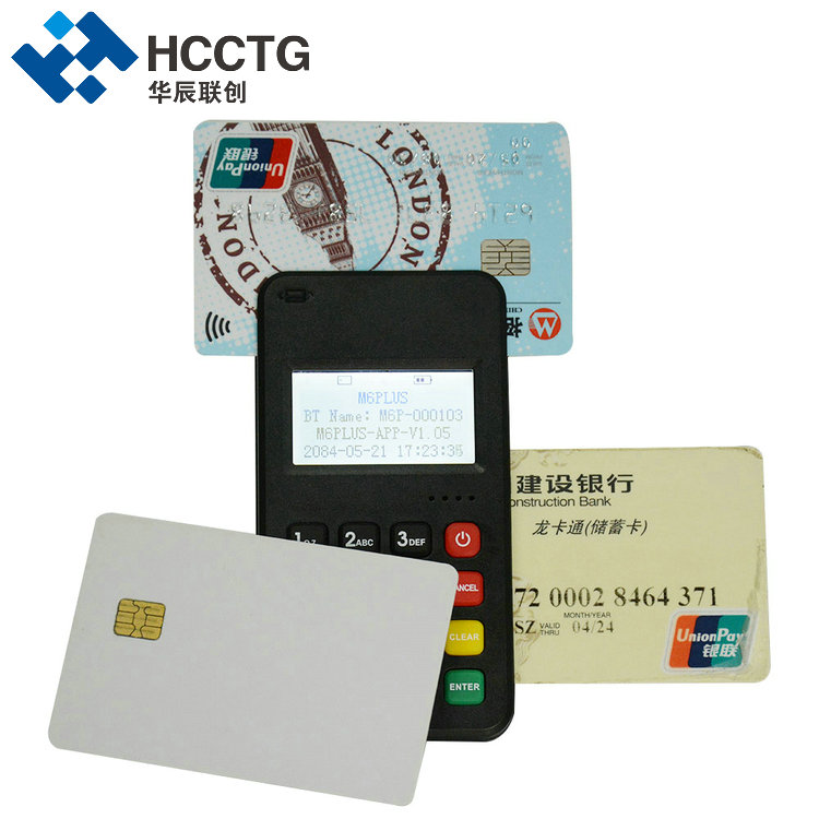 EMV L1&L2 MSR+Contact+Lecteur de carte sans contact MPOS M6 PLUS