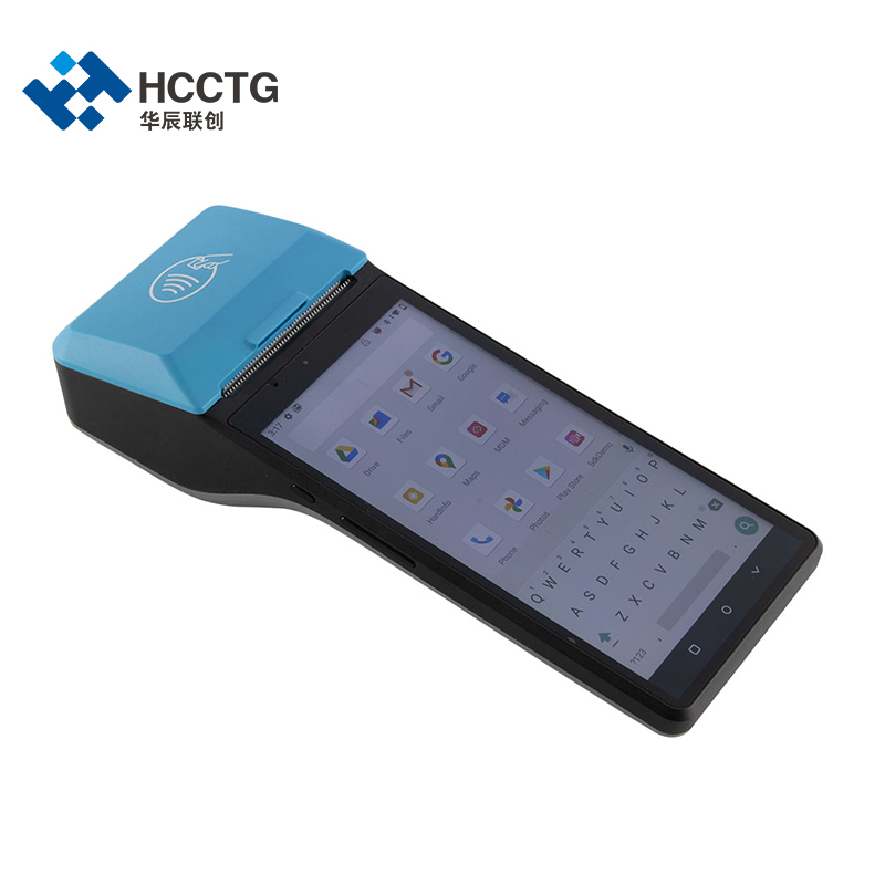 HCCTG Machine de point de vente portable GPS Android 10.0 avec lecteur de carte NFC Z300