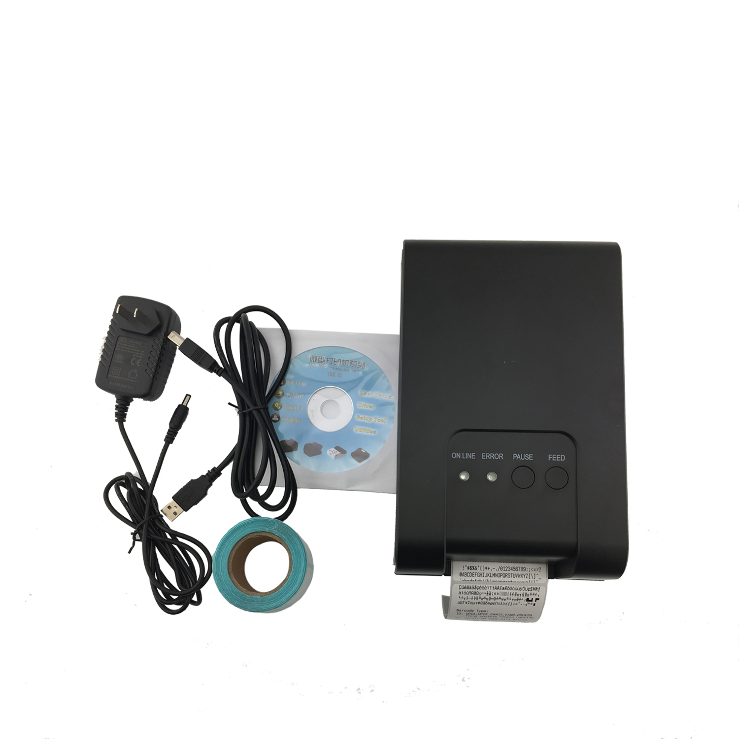 Bureau ESC/POS 58mm USB Ethernet Interface USB imprimante d'étiquettes de codes à barres thermique HCC-TL21