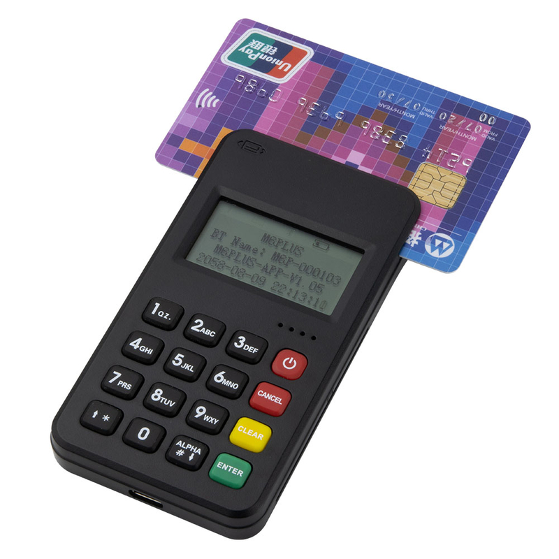 Terminal de paiement sans fil mobile Android Mastercard Bluetooth WiFi Mini MPOS M6 PLUS