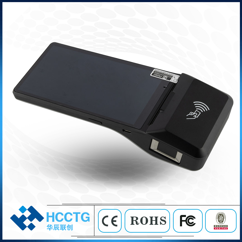 HCCTG Machine de point de vente Android 4G NFC 6 pouces avec imprimante thermique Z300 de 58 mm