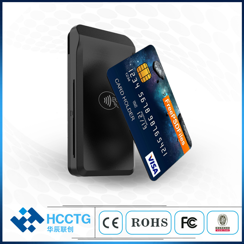 HCCTG Terminal de paiement mobile Bluetooth EMV PCI 3 en 1 MPOS M6 PLUS