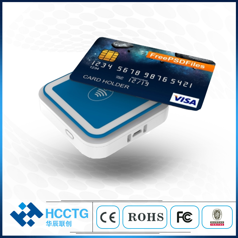 Lecteur de carte magnétique HCC Bluetooth IC&NFC MPOS pour Android/IOS I9