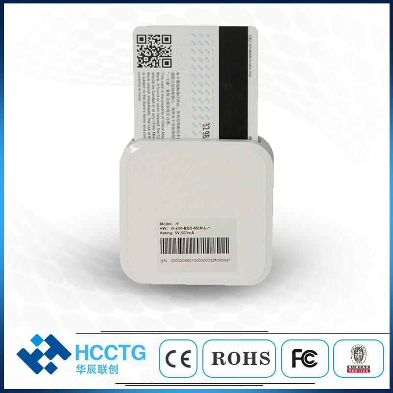 Lecteur de carte magnétique HCC Bluetooth IC&NFC MPOS pour Android/IOS I9