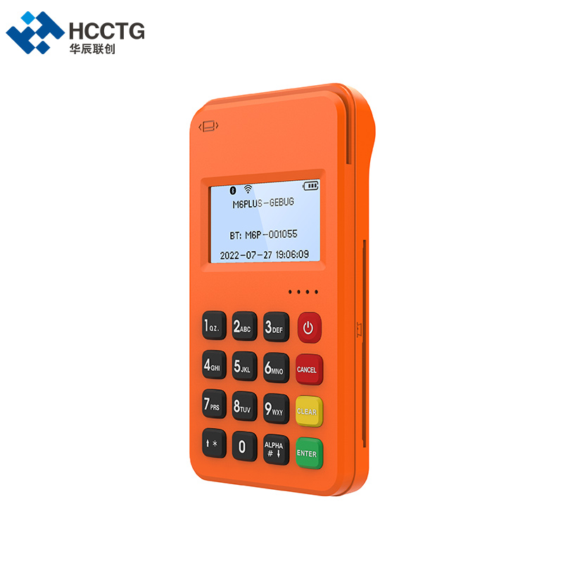 HCCTG Lecteur de carte Bluetooth+WiFi Machine de paiement mobile MPOS M6 PLUS