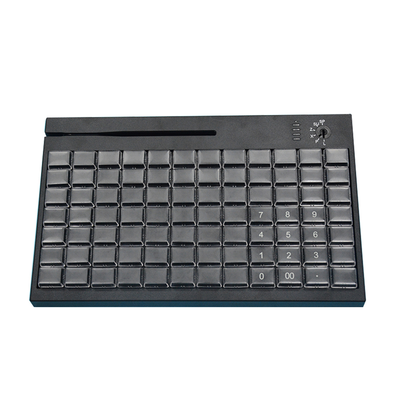 HCCTG Clavier programmable USB 84 touches avec lecteur de bande magnétique KB84