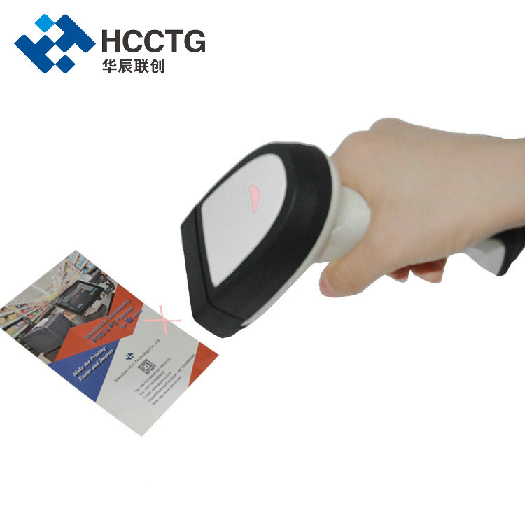 Scanner de codes-barres portatif 2D, RS232/USB, pour passeport d'identification, Code MRZ, HS-6201B