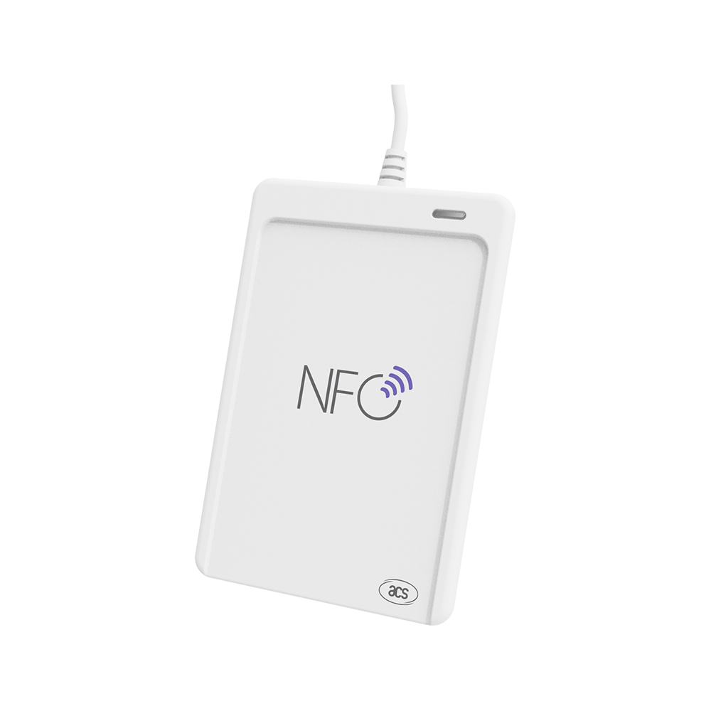 Lecteur d'étiquettes USB 13,56 MHz ISO 14443 MIFARE NFC pour le contrôle d'accès ACR1552U-M1