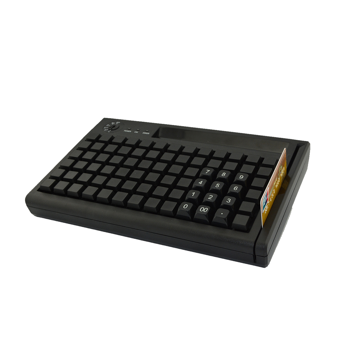 Clavier de programmation USB PS/2, 78 touches, avec lecteur de carte à bande magnétique, KB78M-S