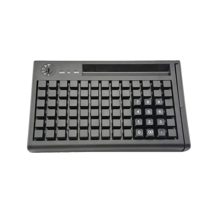 Clavier de programmation USB PS/2, 78 touches, avec lecteur de carte à bande magnétique, KB78M-S