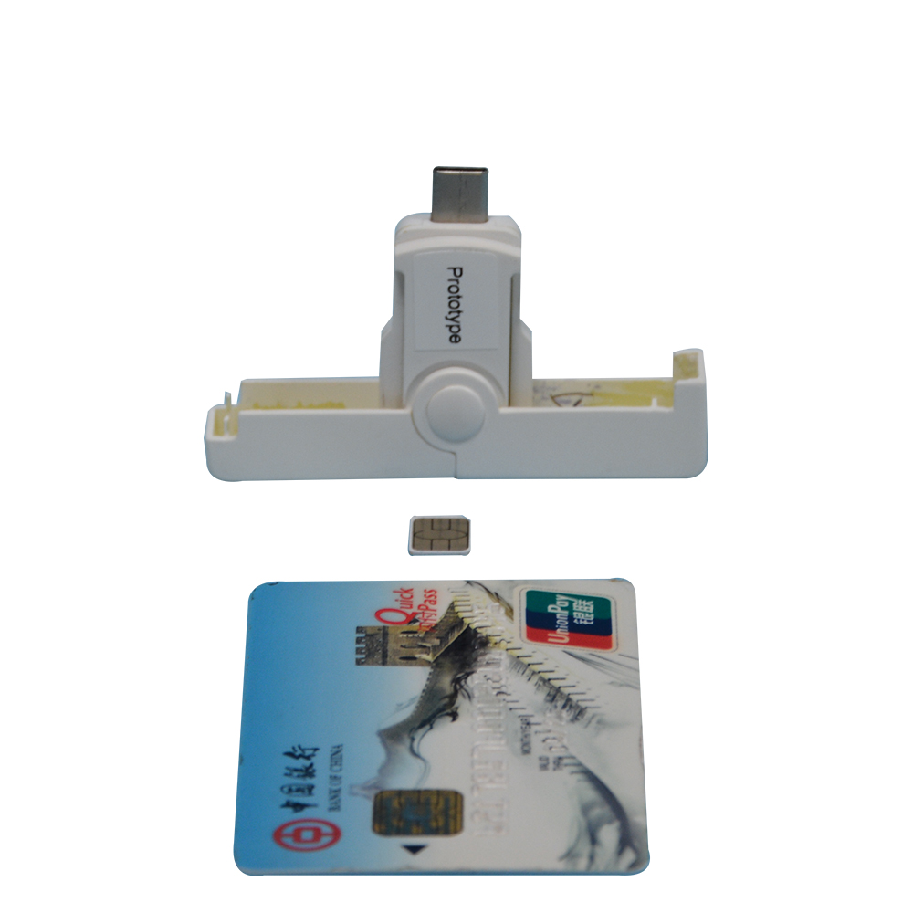 Lecteur de carte à puce à contact USB type C EMV ISO/IEC 7816 DCR38-UC