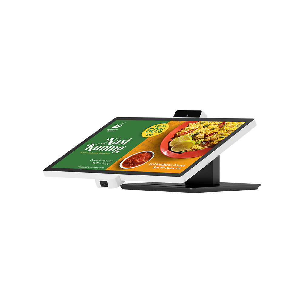 Paiement de commande en libre-service Kiosque innovant à écran tactile tout-en-un en libre-service de 15,6 pouces HSK-SA15 (HSK-SW15)