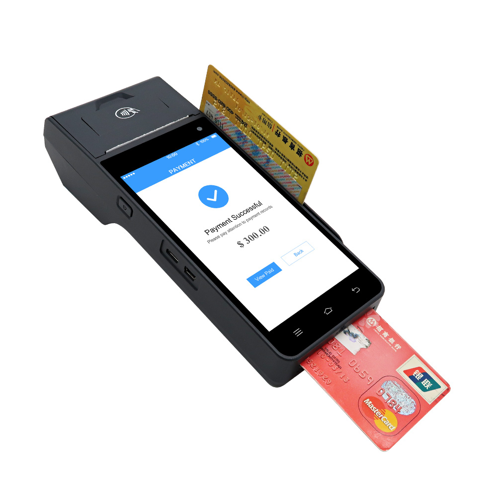5 pouces 4G Android 12 Carte Reader Handheld POS avec imprimante HCC-Z90