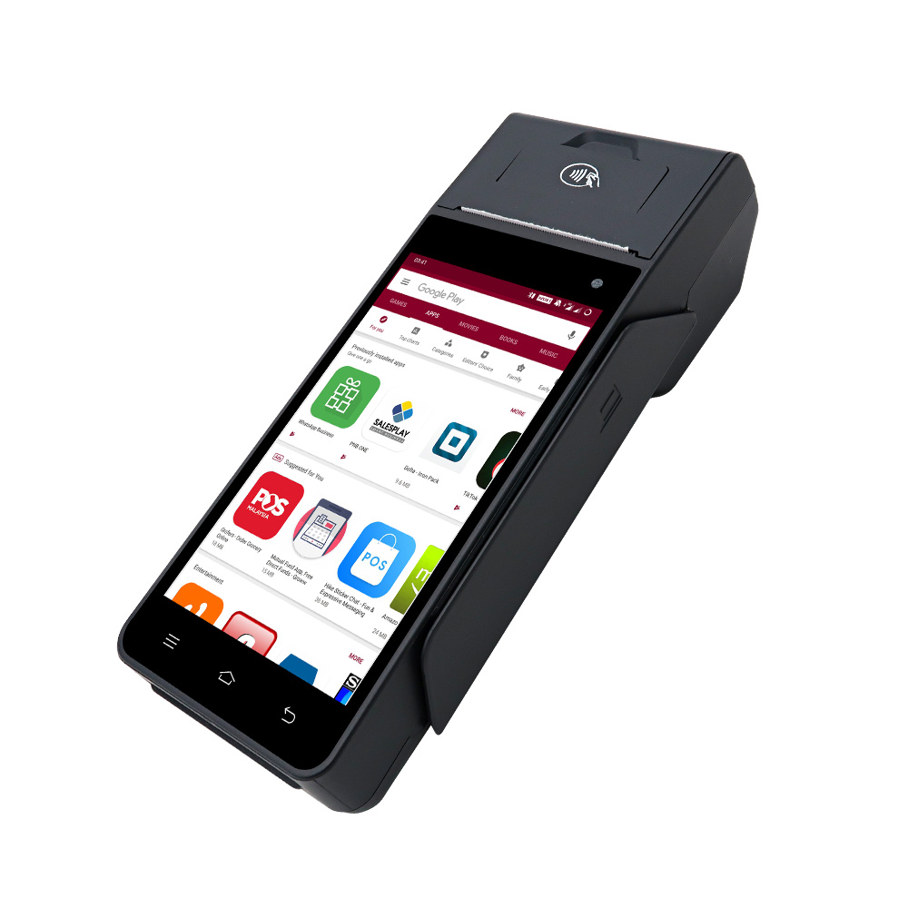 5 pouces 4G Android 12 Carte Reader Handheld POS avec imprimante HCC-Z90