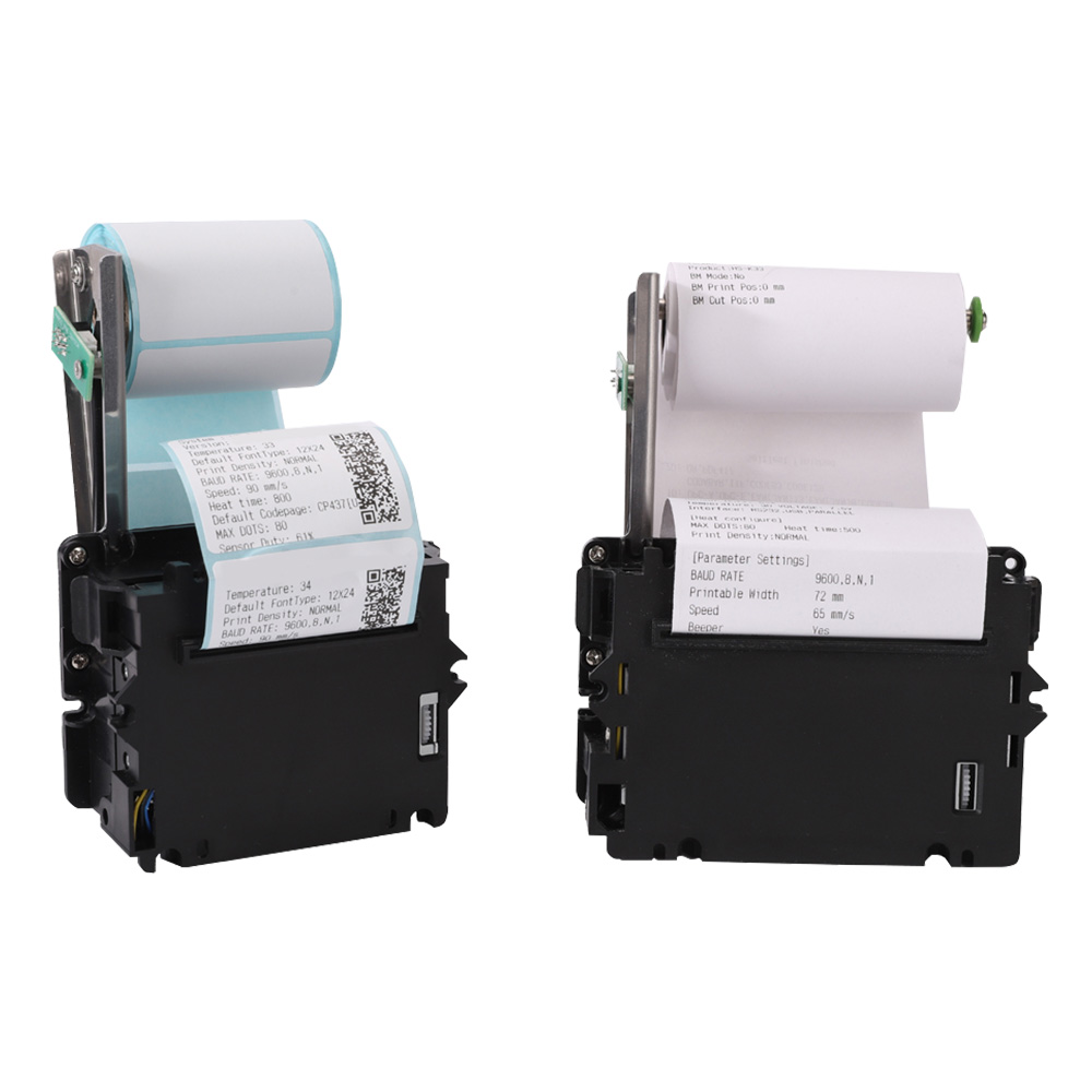 Kiosque thermique de tickets de 2 pouces, 58mm, Support d'imprimante, étiquette/reçu, double papier HCC-K25