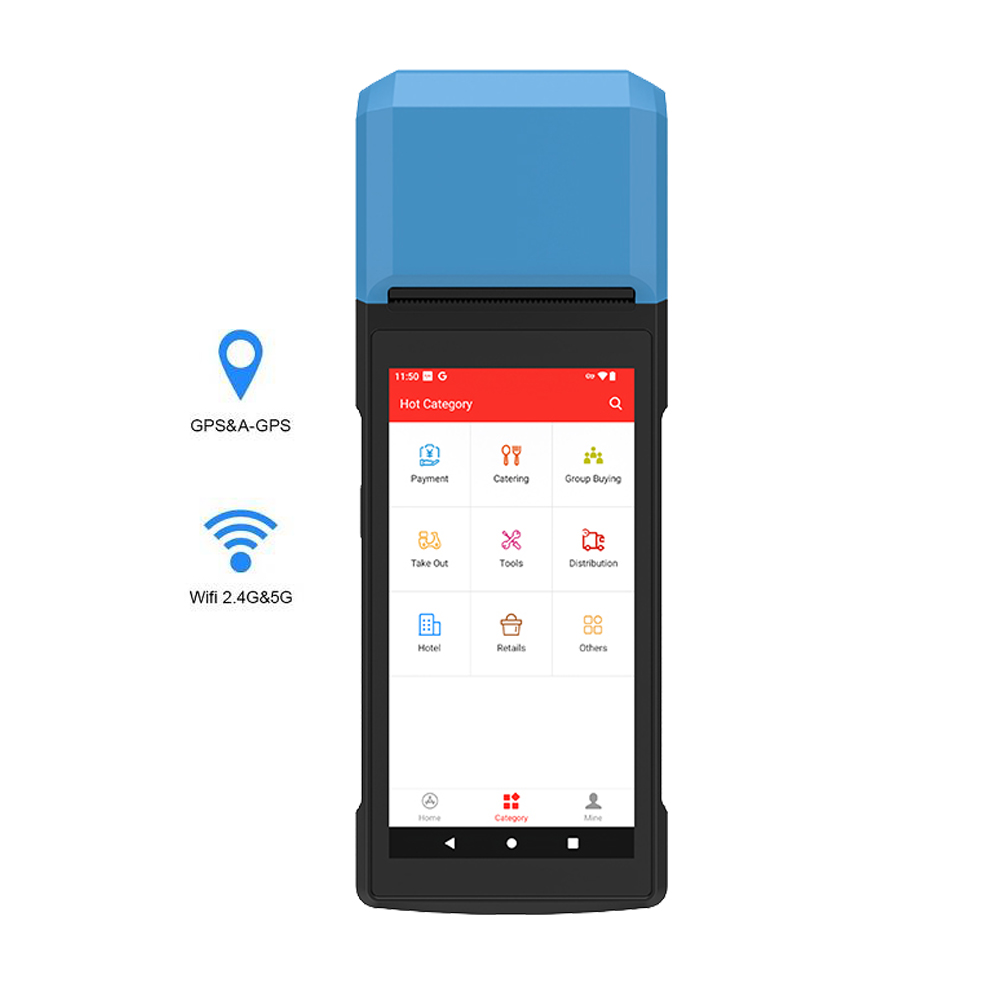 HCCTG Bluetooth sans fil tout dans un seul écran tactile Android Pos Terminal R330
