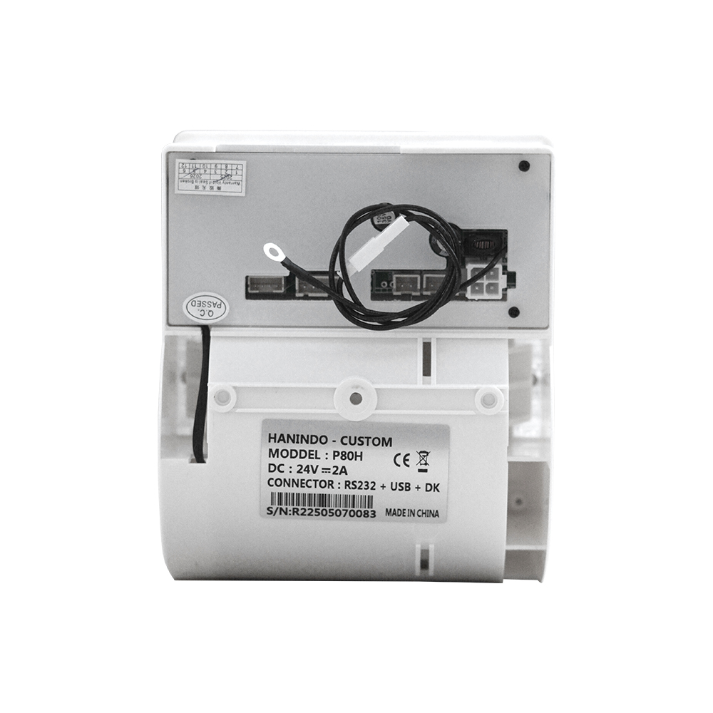 Panneau à barres 2D incorporé de 3 pouces personnalisé imprimante thermique avec coupe-guichet automatique P80H