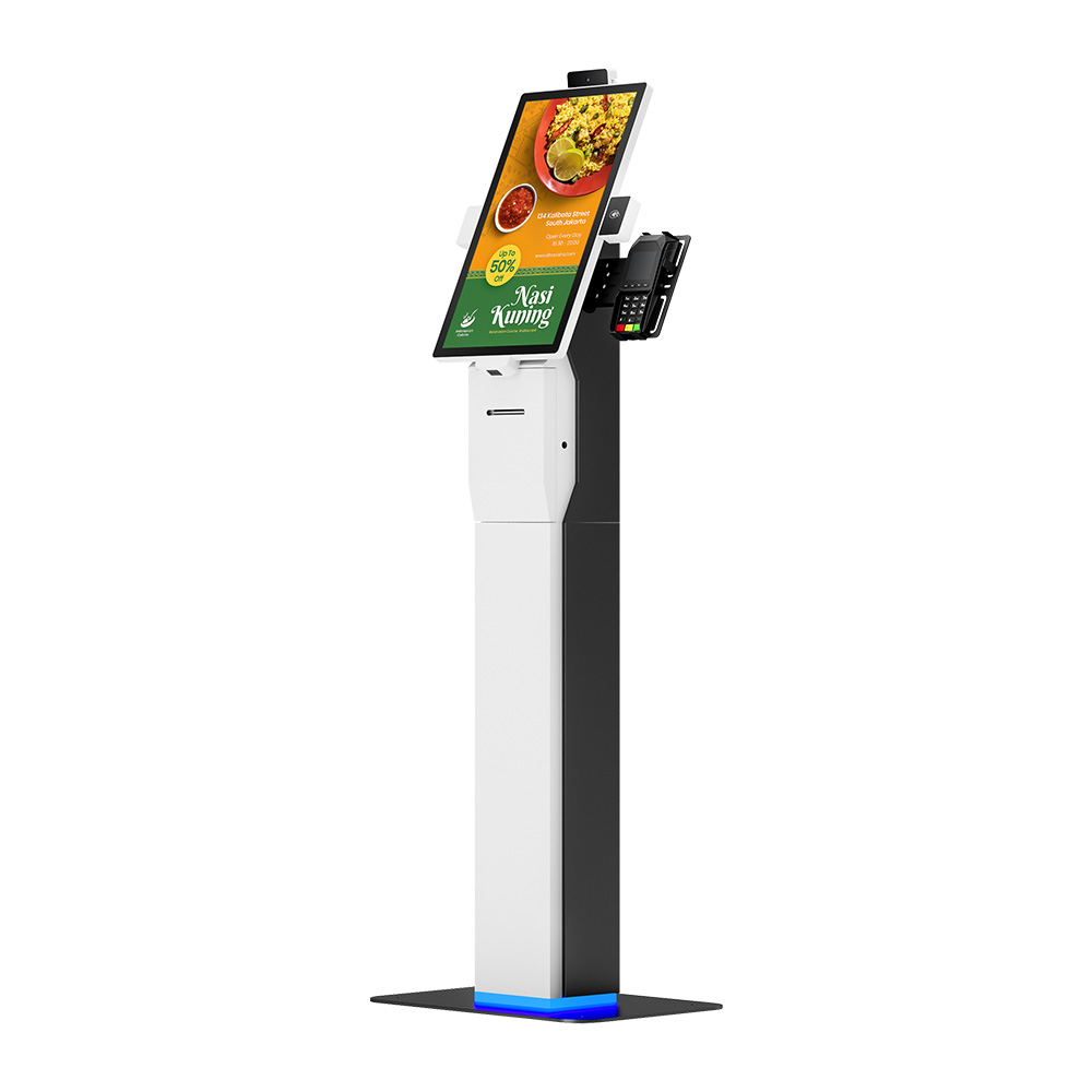 Paiement de commande en libre-service Kiosque innovant à écran tactile tout-en-un en libre-service de 15,6 pouces HSK-SA15 (HSK-SW15)