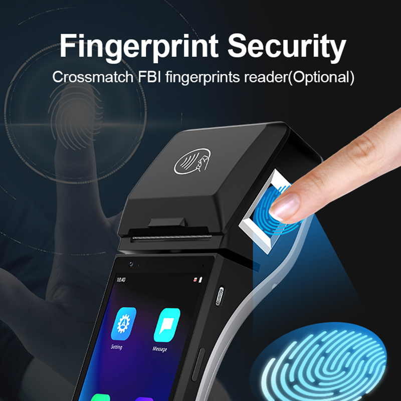 EMV PCI 6 pouces Android 11.0 NFC Bluetooth tout dans un paiement de paiement portable POS Terminal Z500