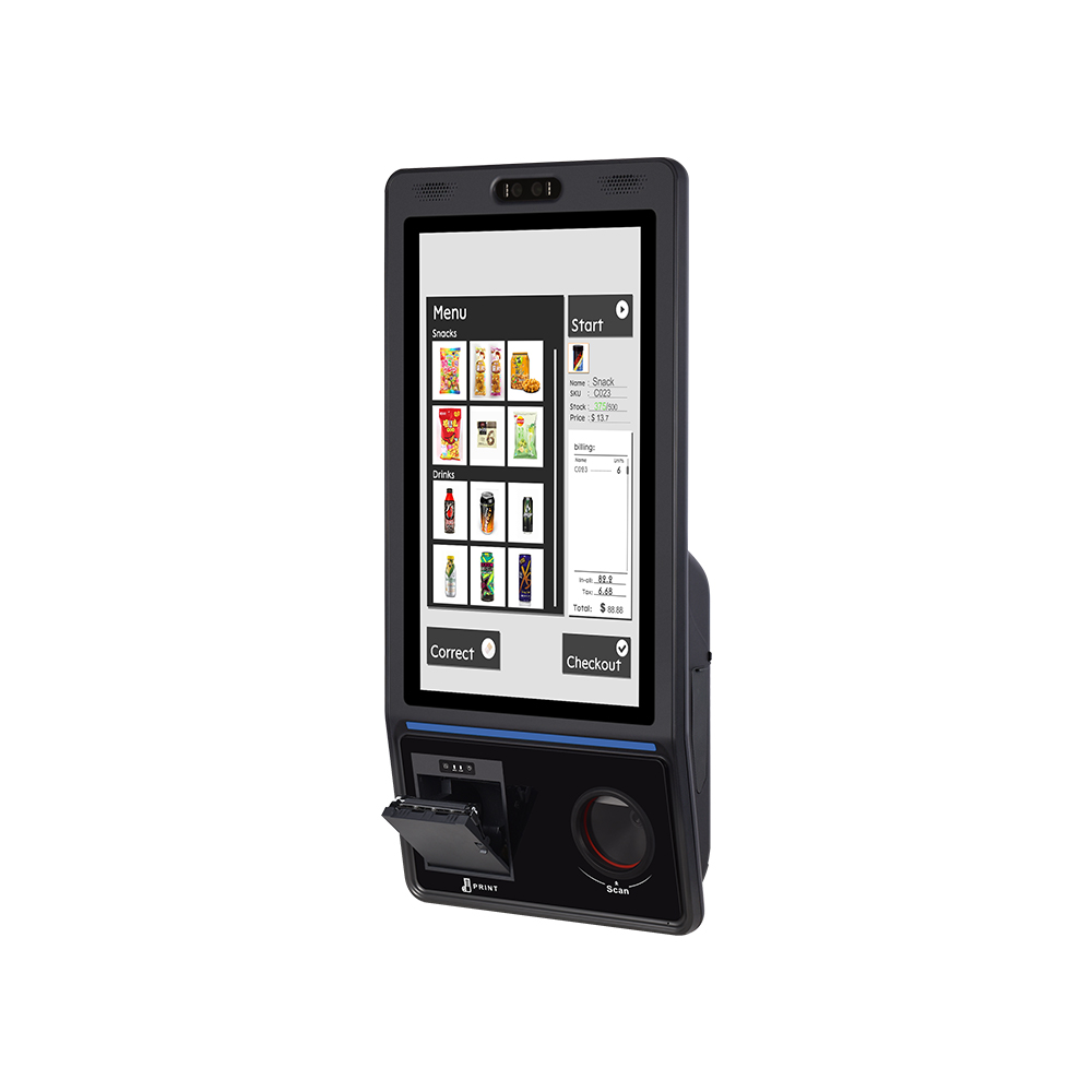 21,5 pouces debout Android / Windows Self-Service Order Order Kiosk Terminal avec imprimante QR Code Reader HCC-HM2000