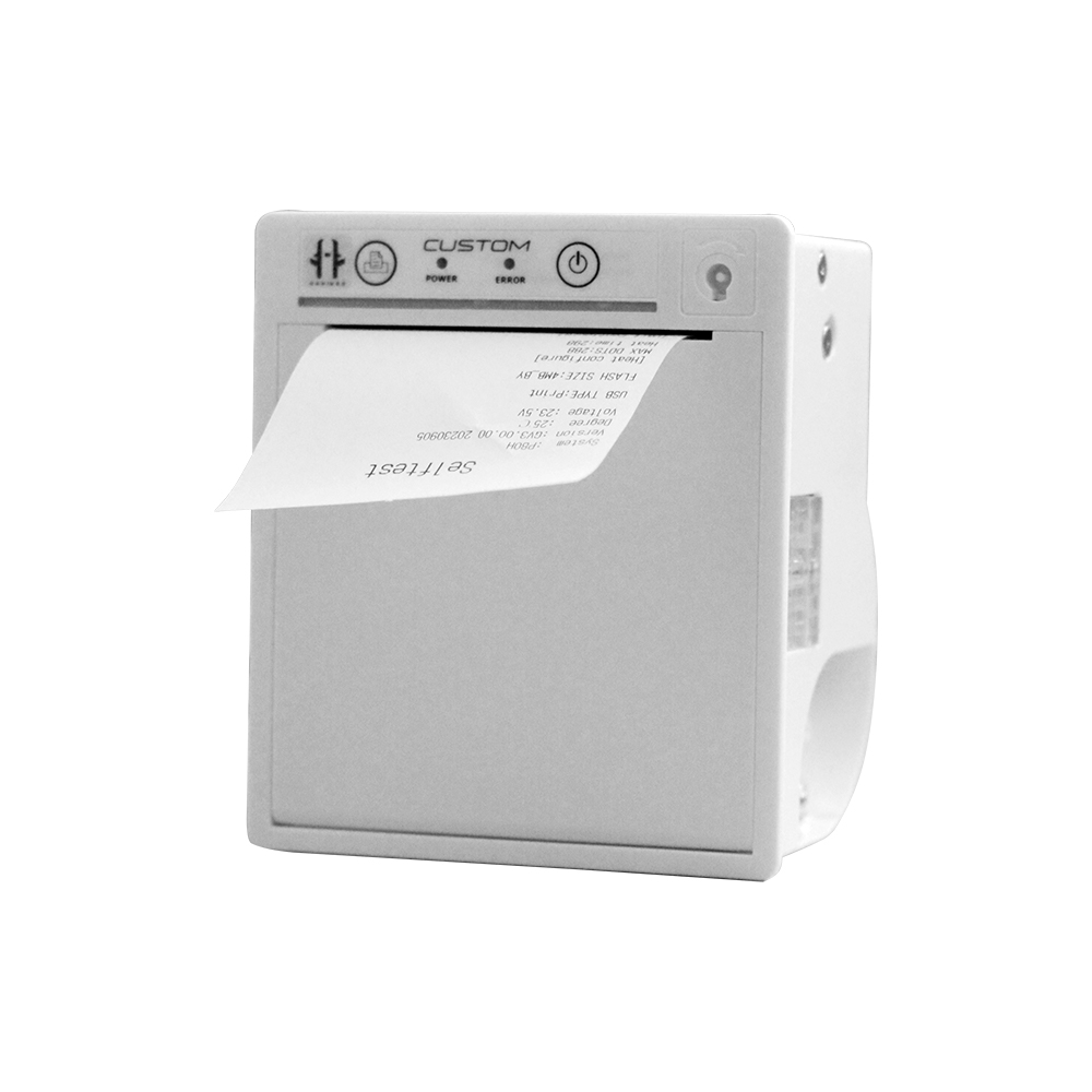 Panneau à barres 2D incorporé de 3 pouces personnalisé imprimante thermique avec coupe-guichet automatique P80H