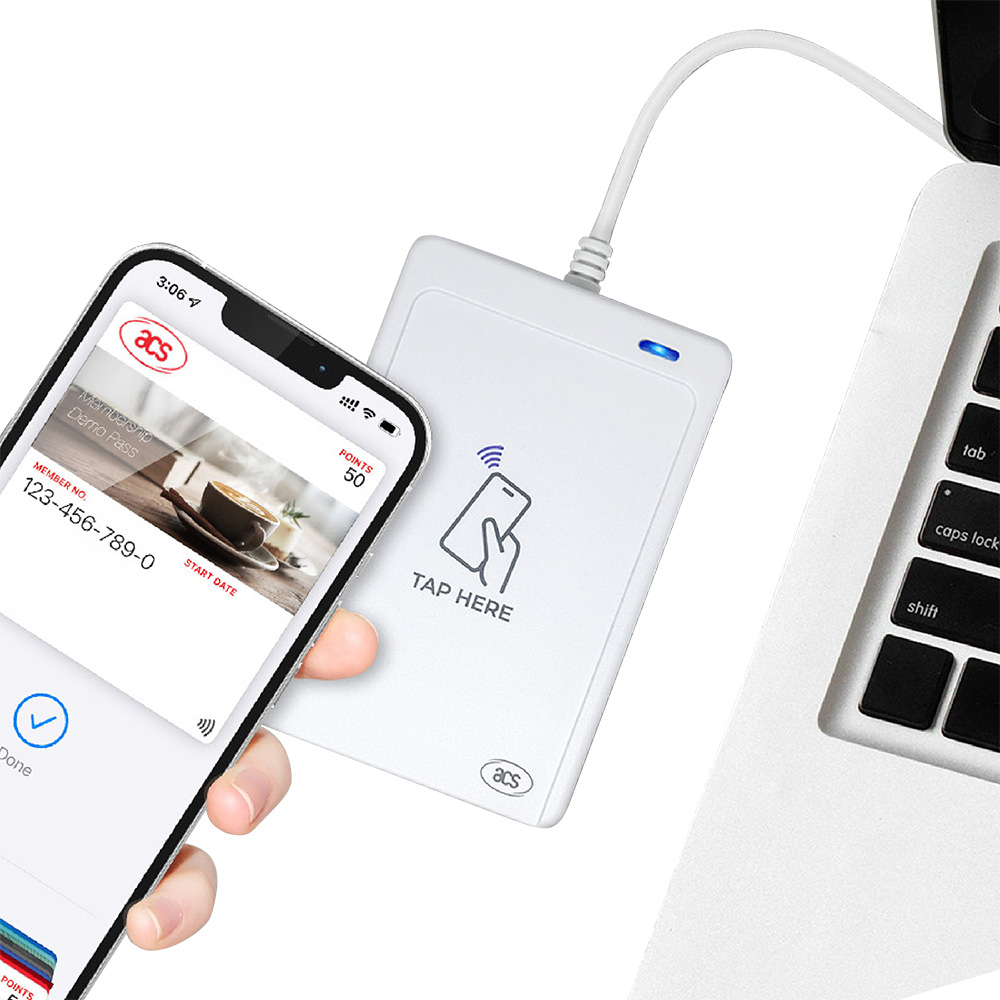 Lecteur NFC de portefeuille mobile VAS WalletMate ACR1552U-MW pour Android iOS