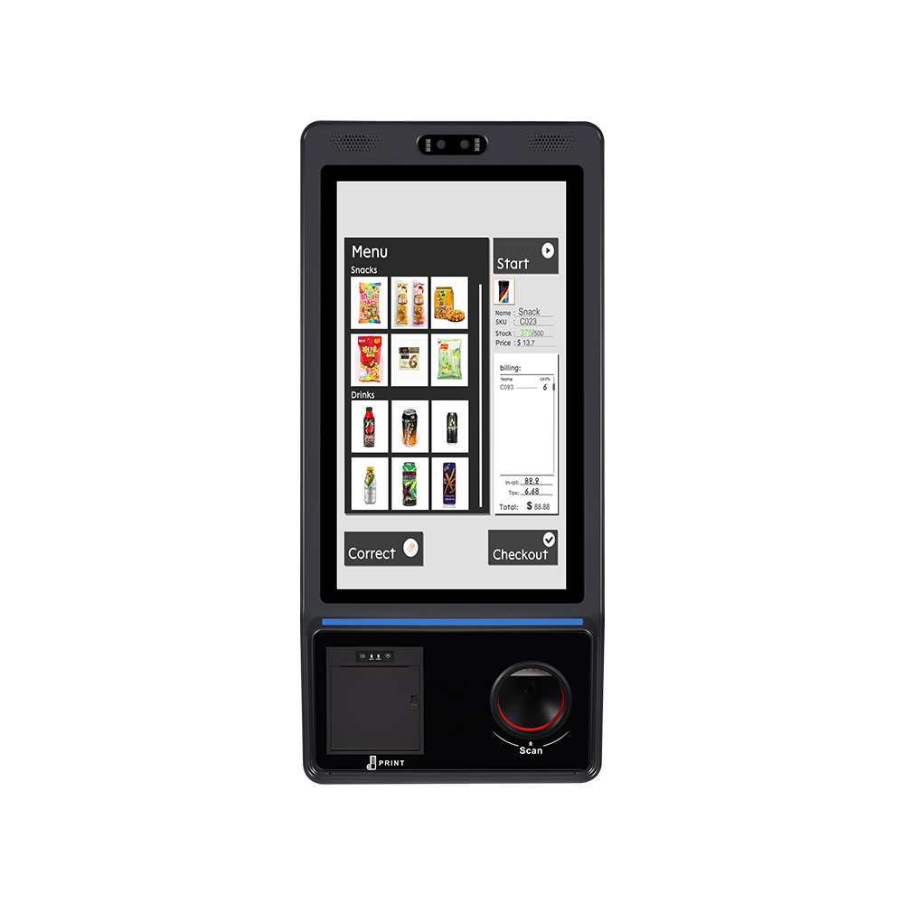 21,5 pouces debout Android / Windows Self-Service Order Order Kiosk Terminal avec imprimante QR Code Reader HCC-HM2000