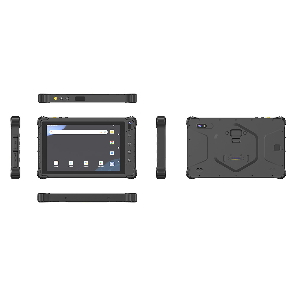 Tablette robuste Android 14 de 8 pouces montée sur véhicule pour la gestion de flotte avec 4G LTE et GPS V82T