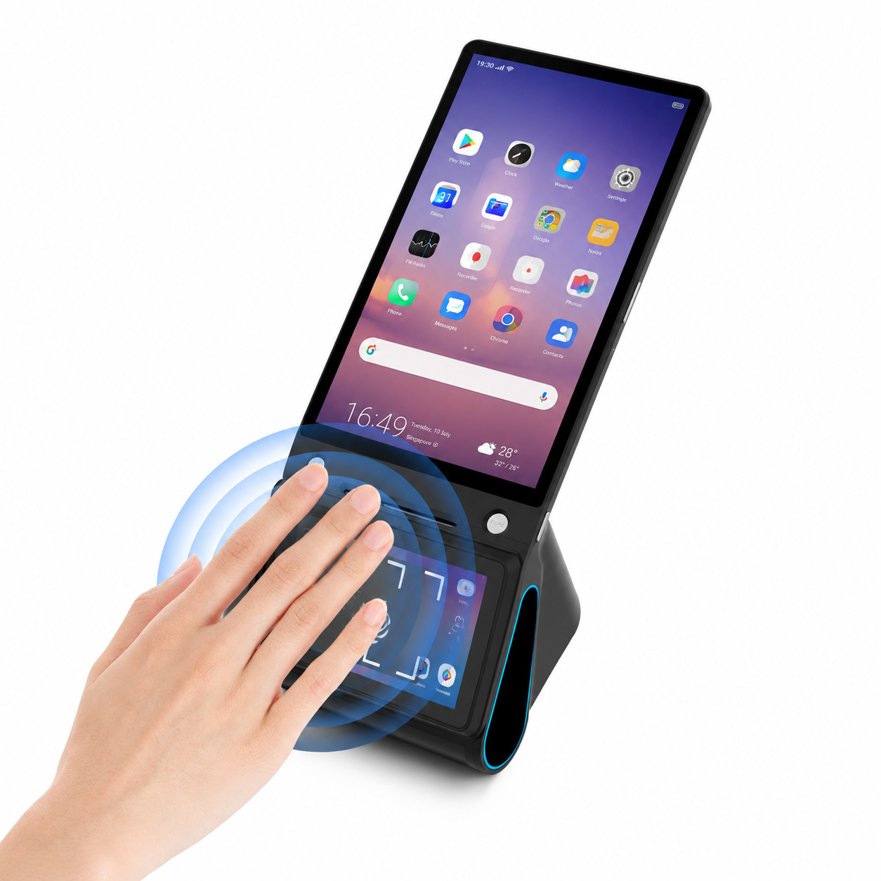Terminal de point de vente portatif de reconnaissance de veine de paume, Android 14, haute sécurité, avec imprimante thermique 4G WiFi BT5.0 Z150P