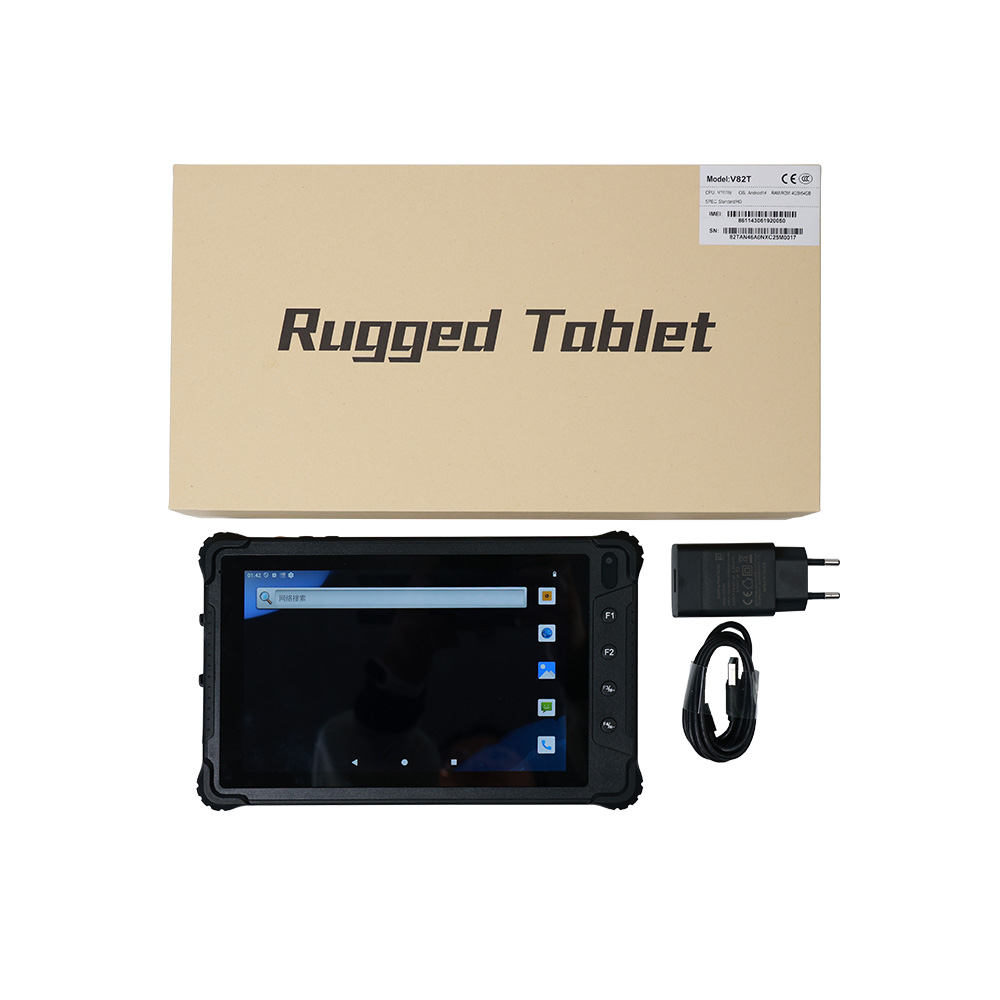 Tablette robuste Android 14 de 8 pouces montée sur véhicule pour la gestion de flotte avec 4G LTE et GPS V82T
