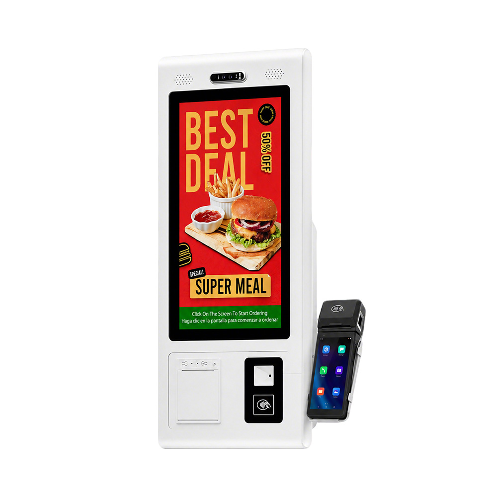 Kiosque d'auto-commande de paiement d'écran de paiement de terminal de supermarché du système d'exploitation Android/Windows HSK-TA21 (HSK-TW21)