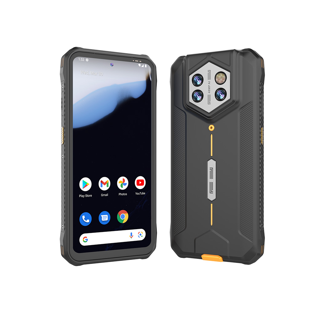 PDA portable robuste H68T, Android 14, avec écran de 6,56 pouces, protection IP68, 4G NFC et lecteur de codes-barres en option